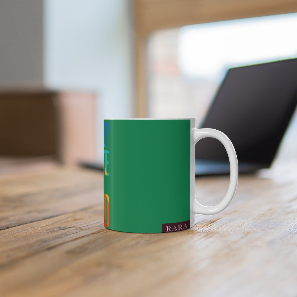 Marley Lawn Green Ceramic Mug 11oz
