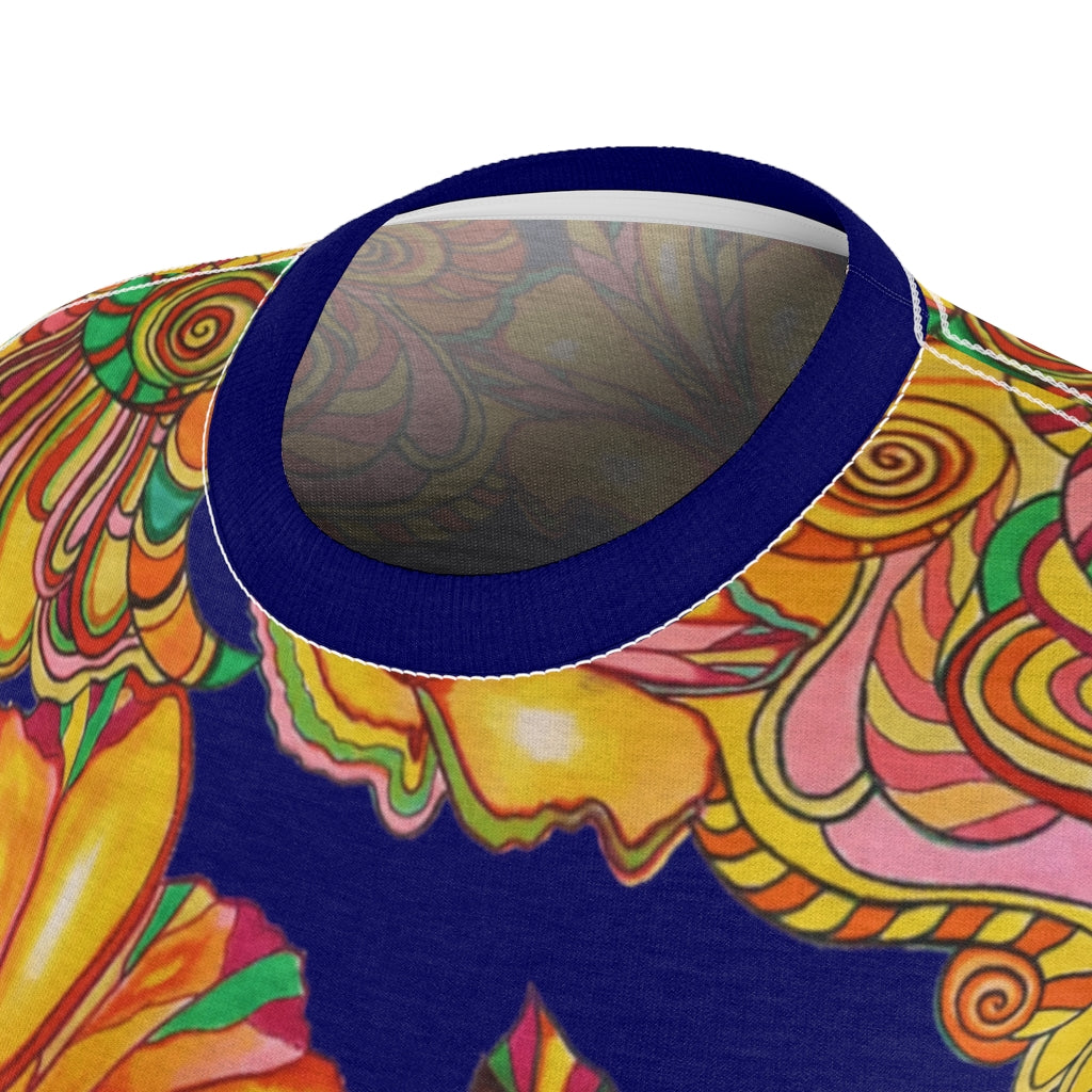 Artsy Floral Navy AOP T-Shirt