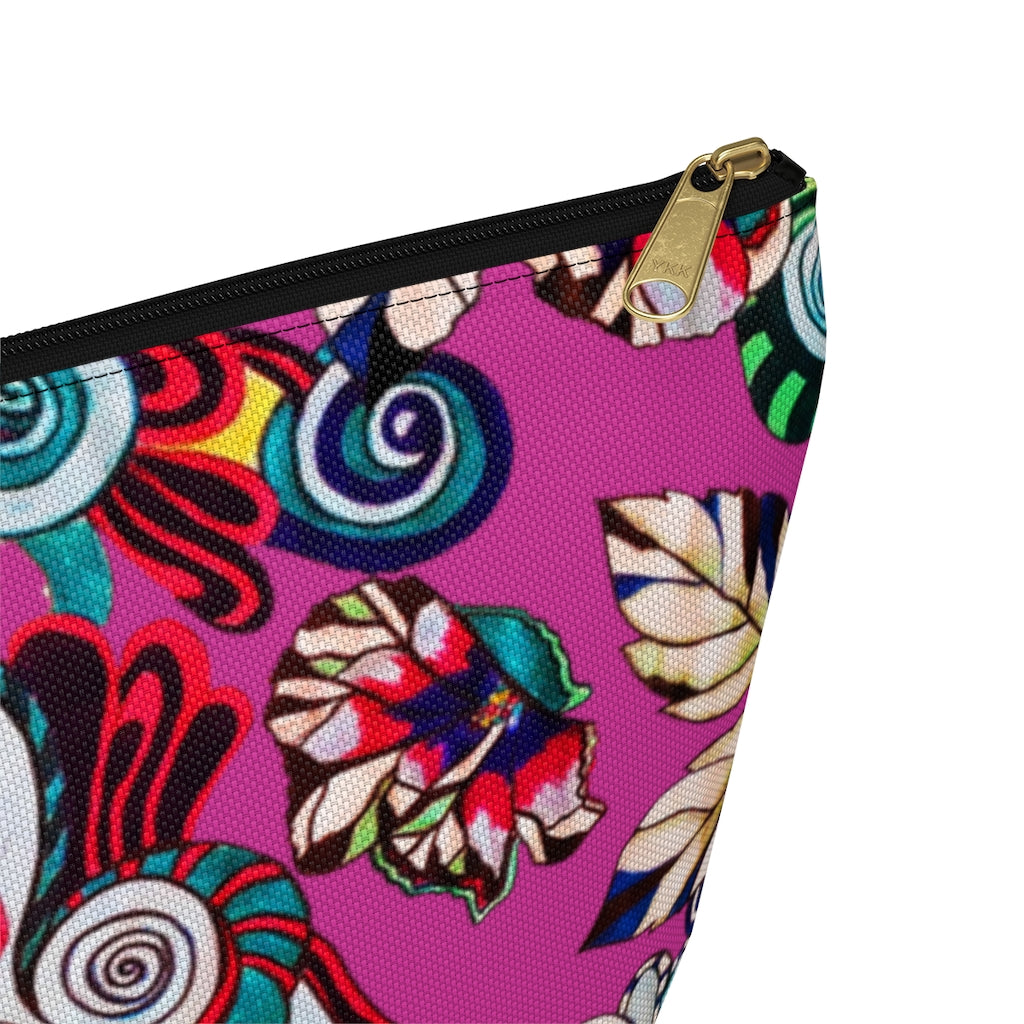 Floral Pop Magenta Accessory Pouch