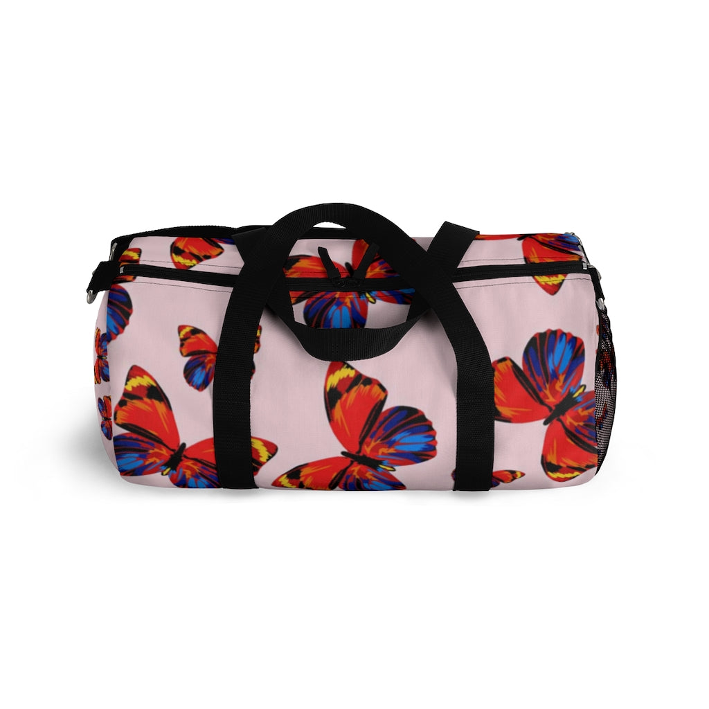Tangerine Butterflies Duffel Bag