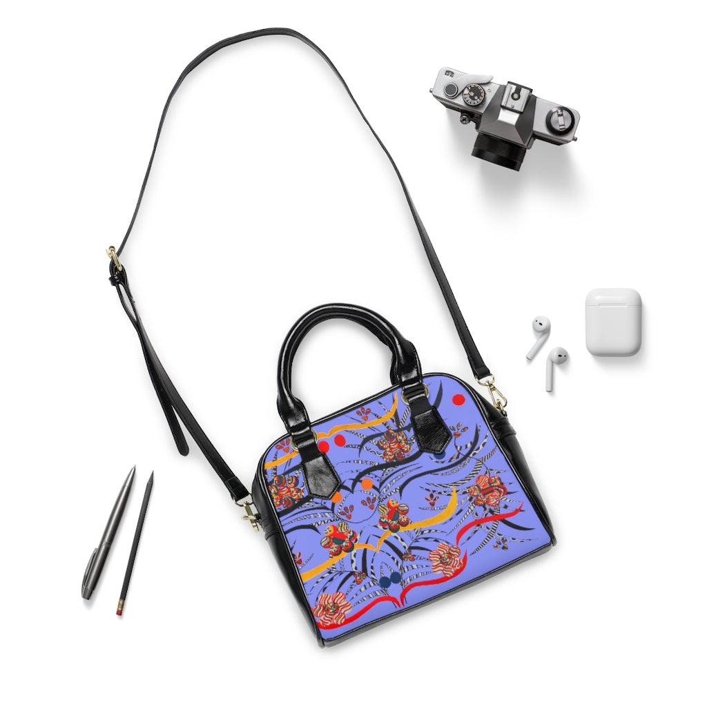 Very Peri Wilderness AOP Handbag