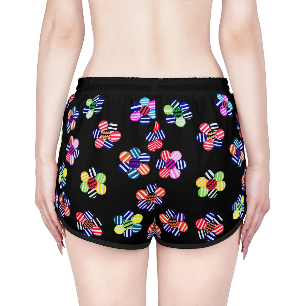 Black Candy Florals Relaxed Shorts