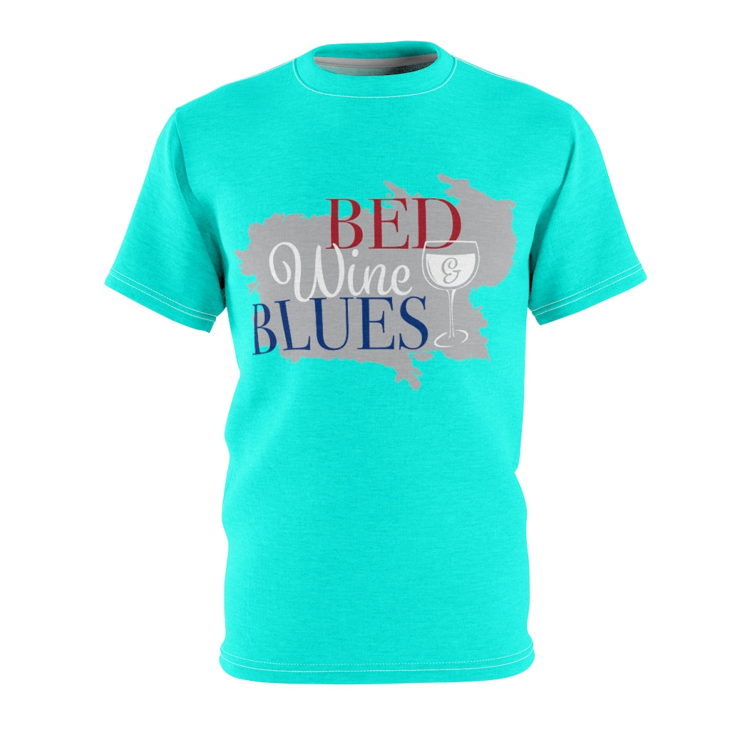 Menswear Cyan AOP Blues Tee