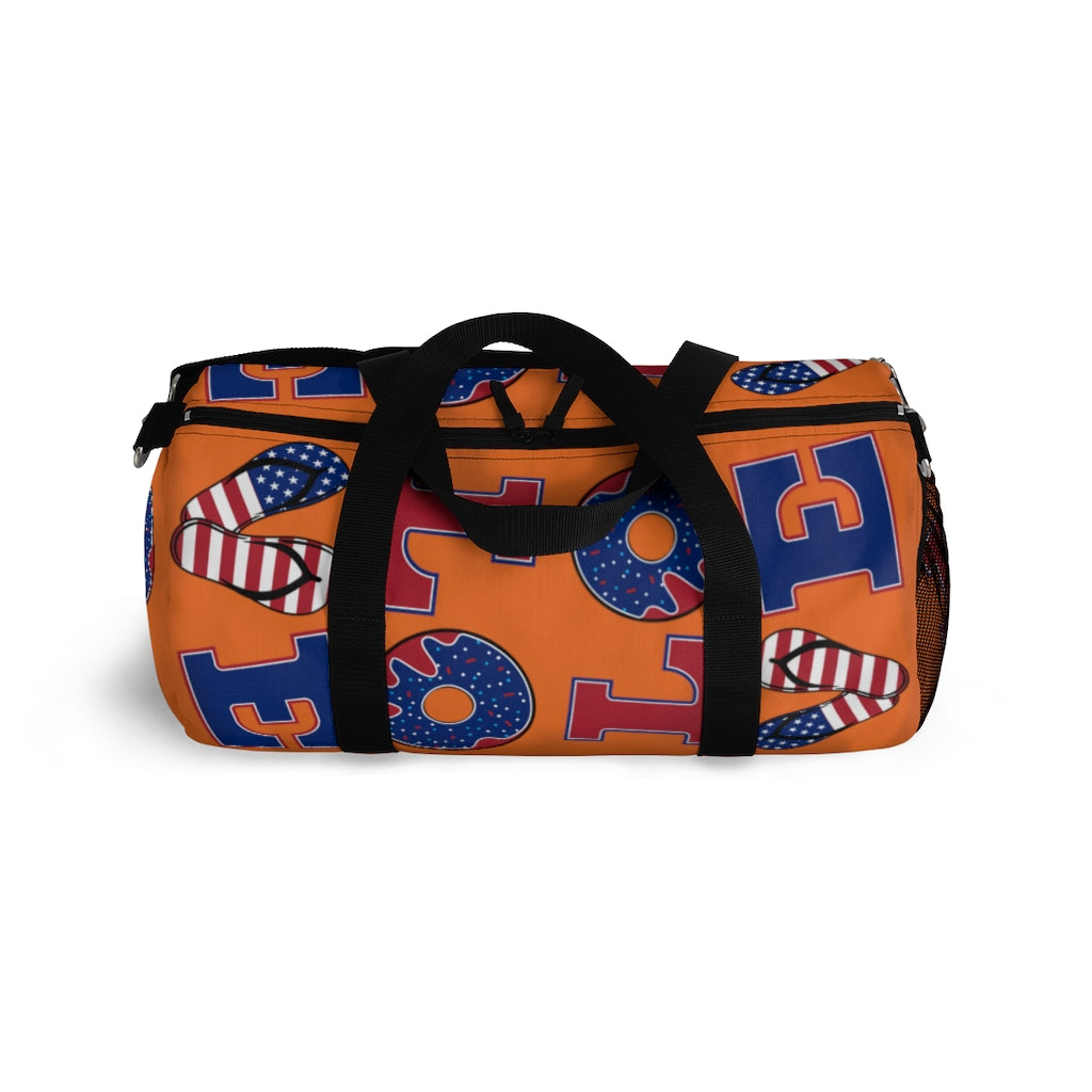 American Love Orange Duffel Bag