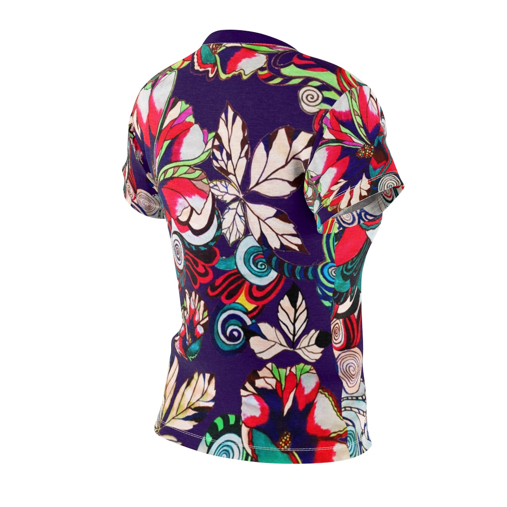 Graphic Floral AOP Violet T-Shirt