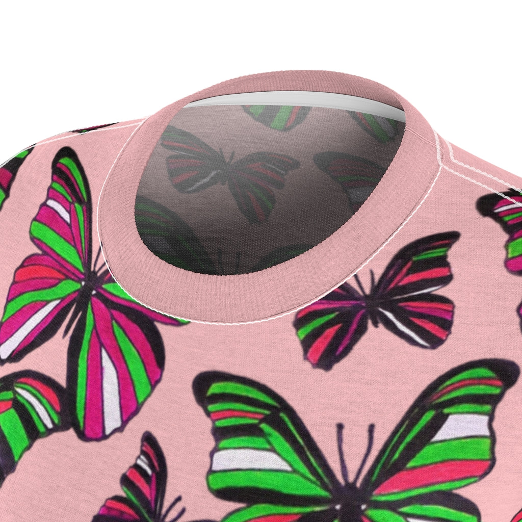 Butterflies AOP Blush T-shirt