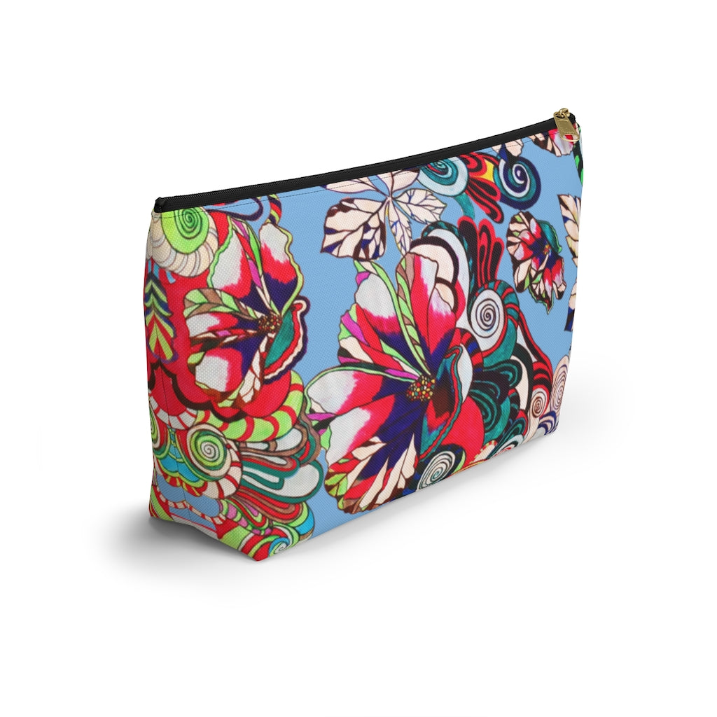 Floral Pop Sky Accessory Pouch