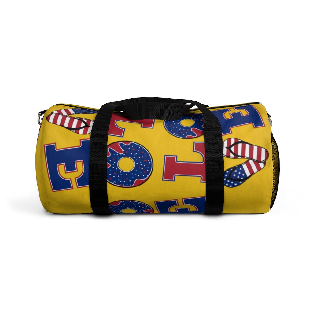 American Love Yellow Duffel Bag