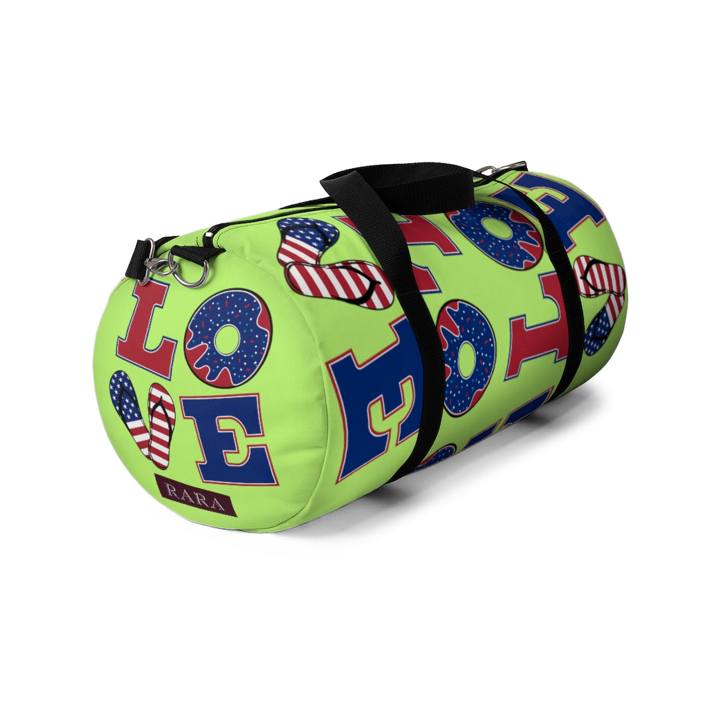 American Love Lime Duffel Bag