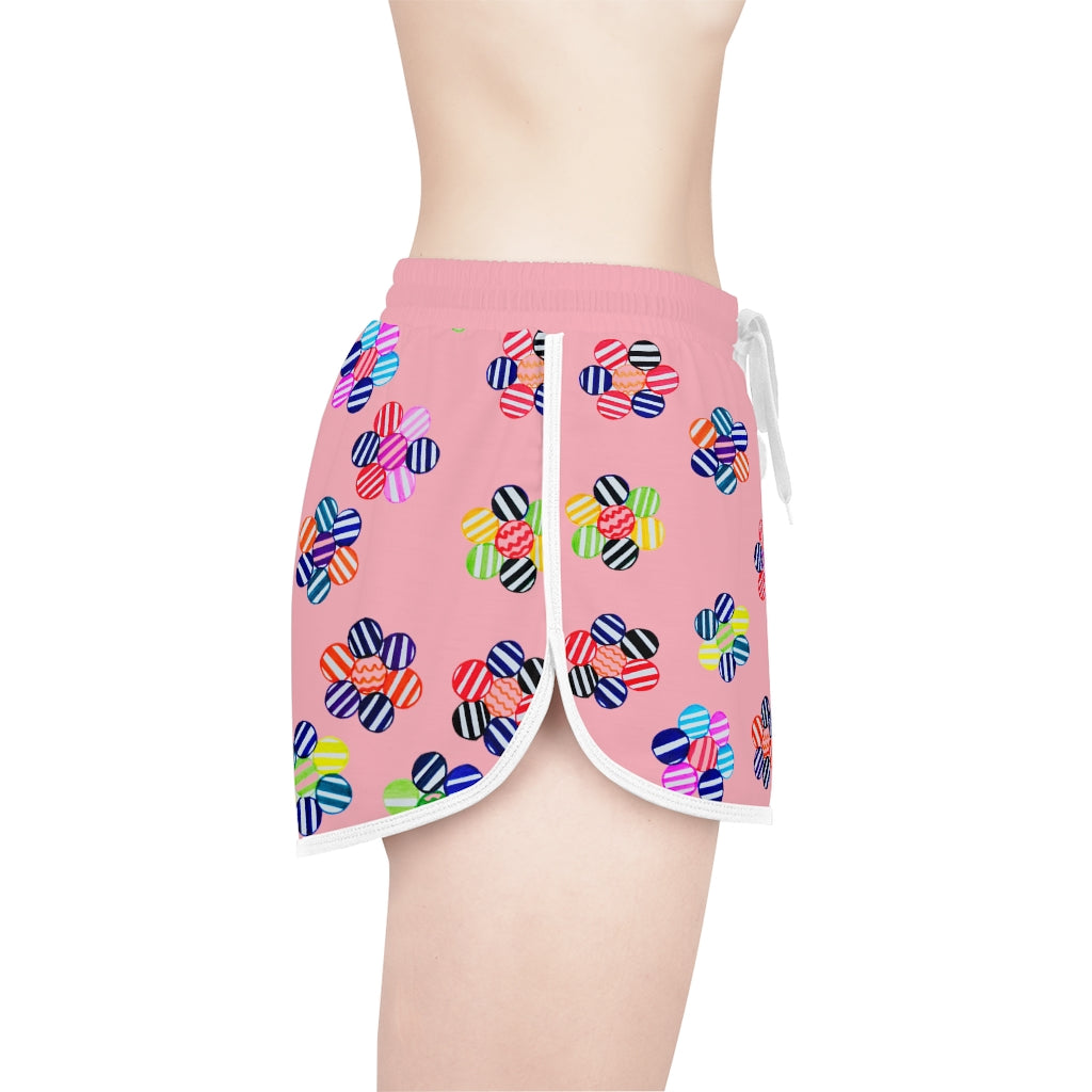 Blush Candy Florals Relaxed Shorts