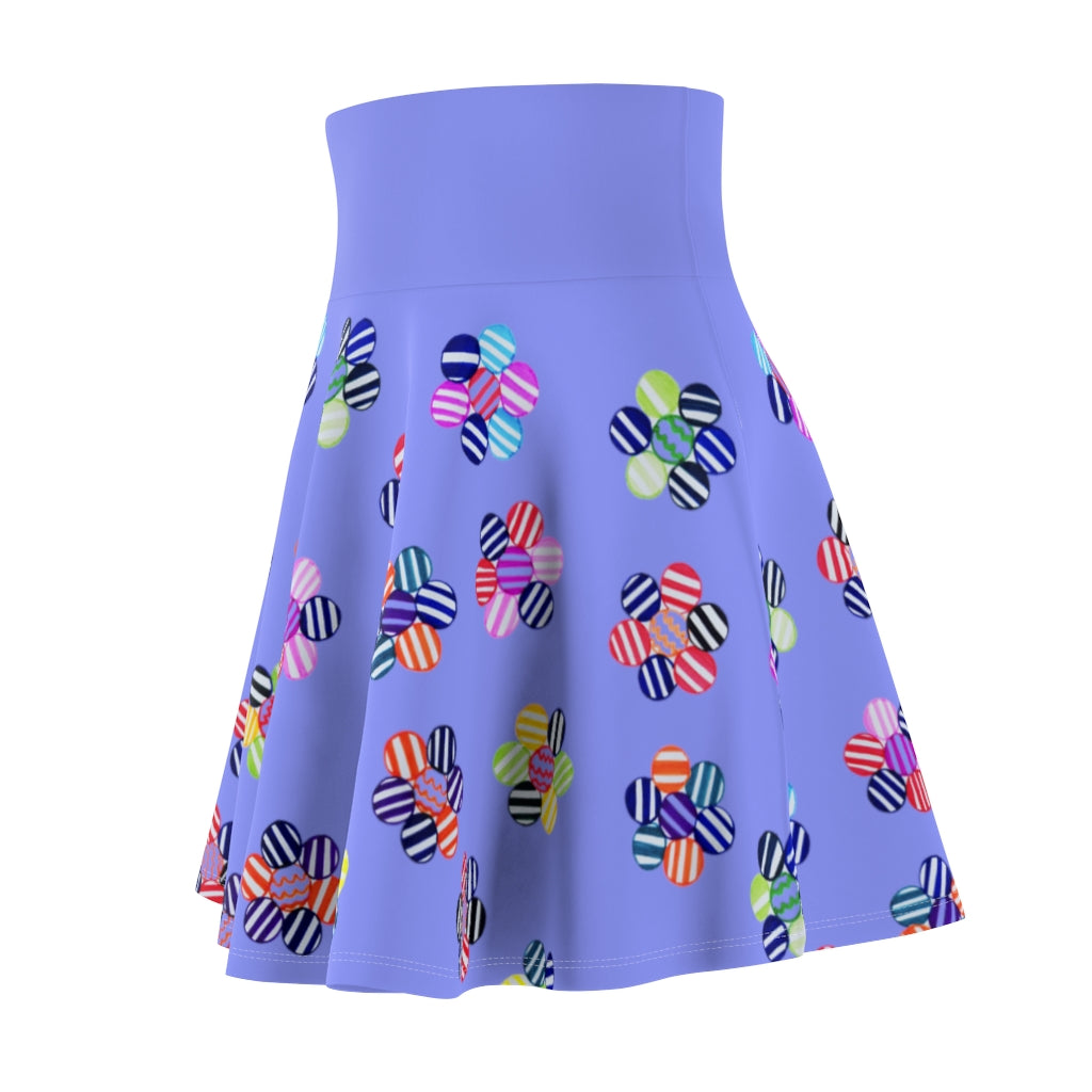 Very Peri Candy Florals Skater Skirt
