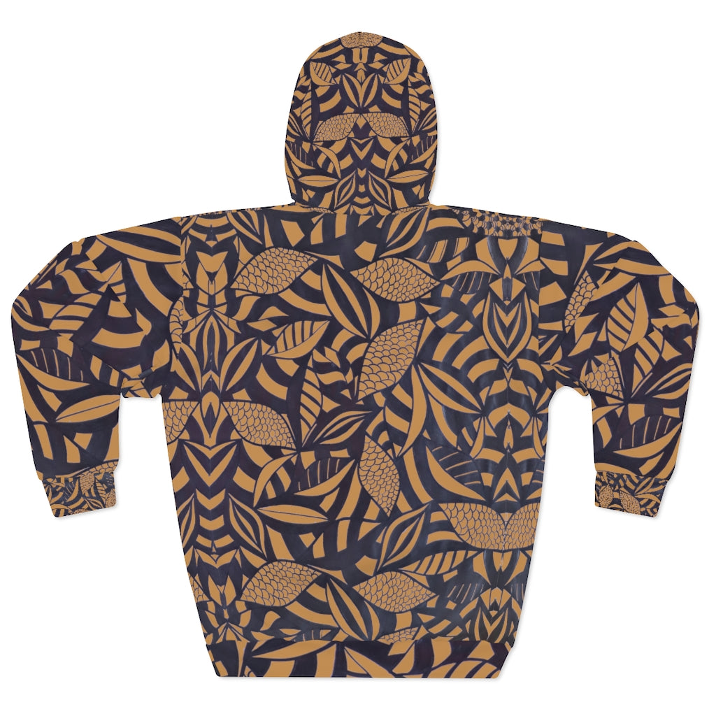 Unisex Tropical Minimalist Pullover Tussock Hoodie