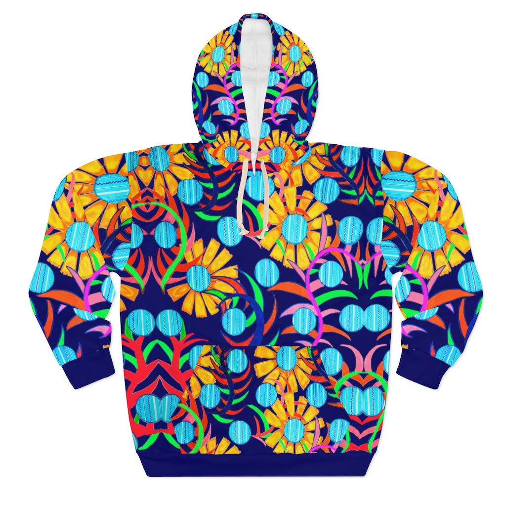 Unisex Sunflower Pullover Ink Hoodie