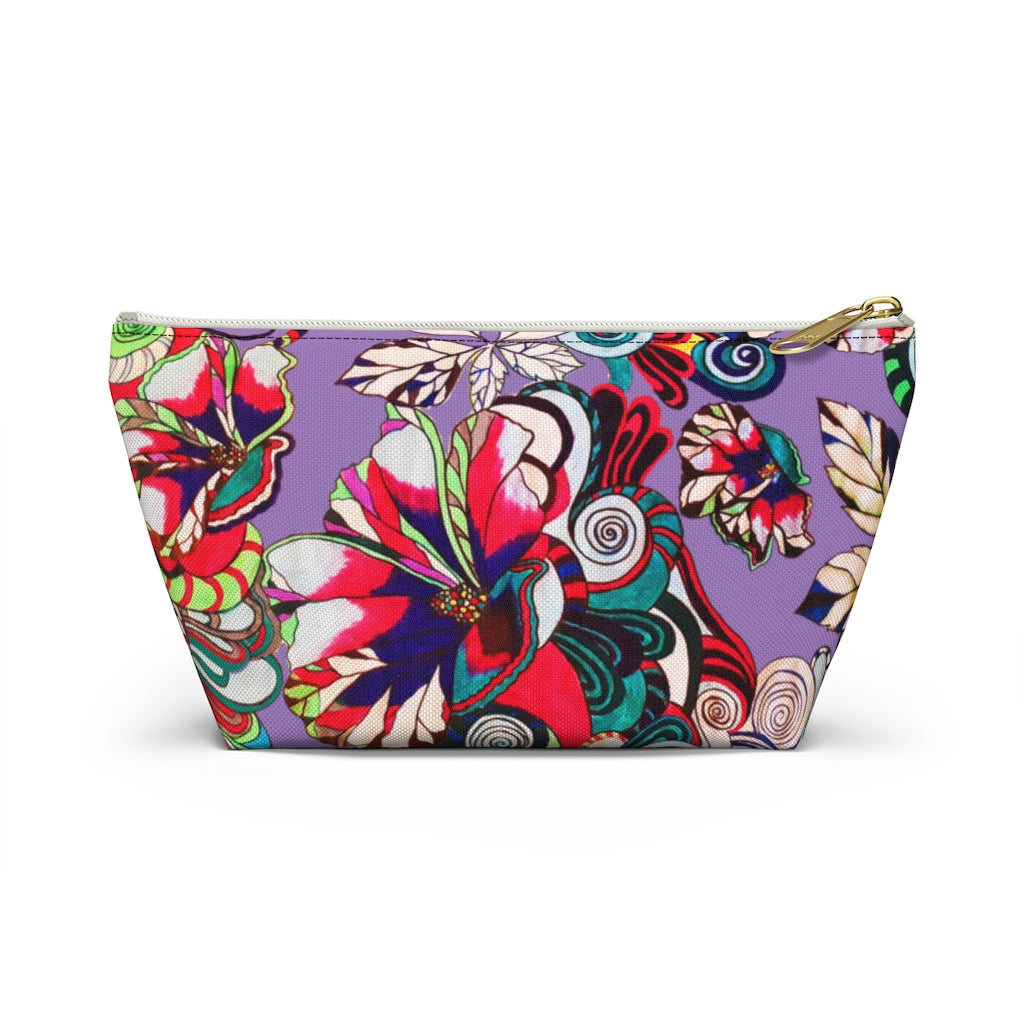 Floral Pop Lilac Accessory Pouch