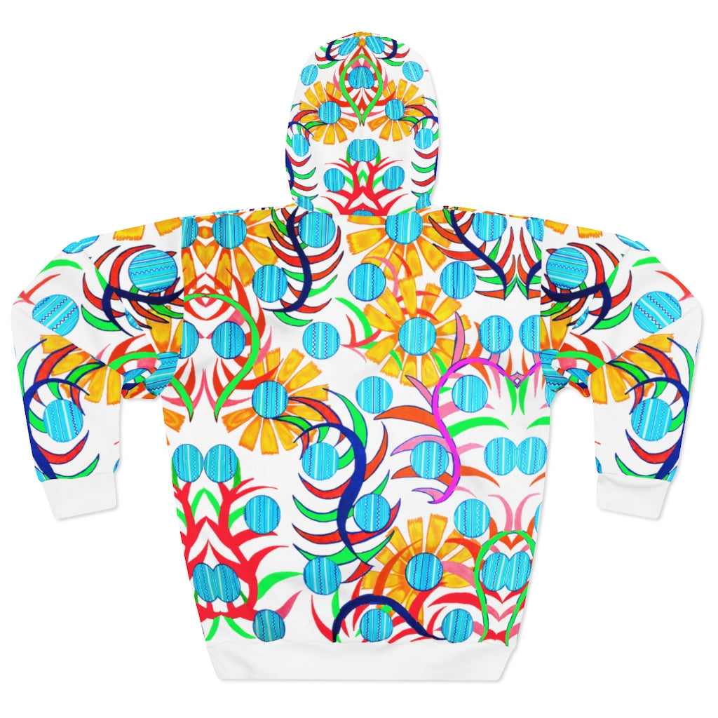 Unisex Sunflower Pullover Jet White Hoodie