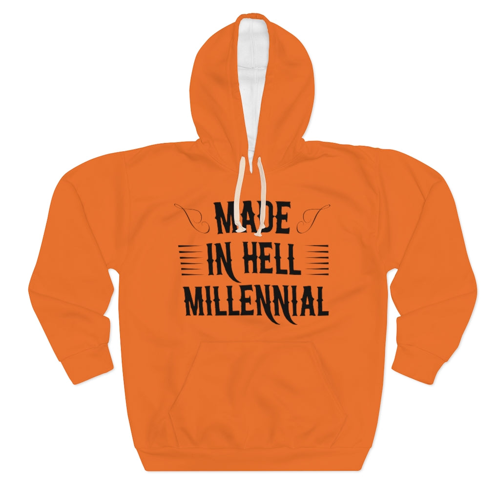 Millennial Pullover Orange Hoodie
