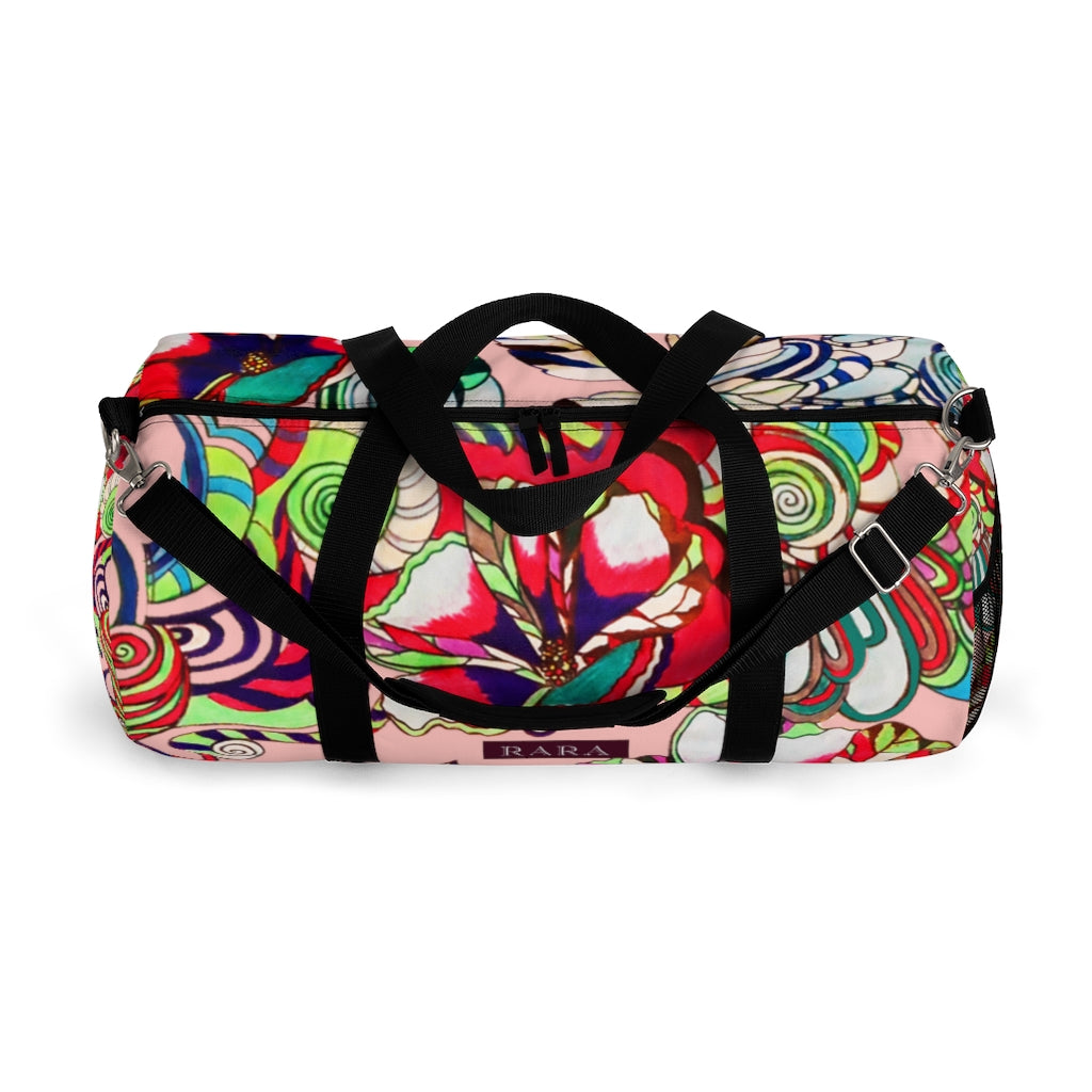 Artsy Floral Pop Blush Duffel Bag