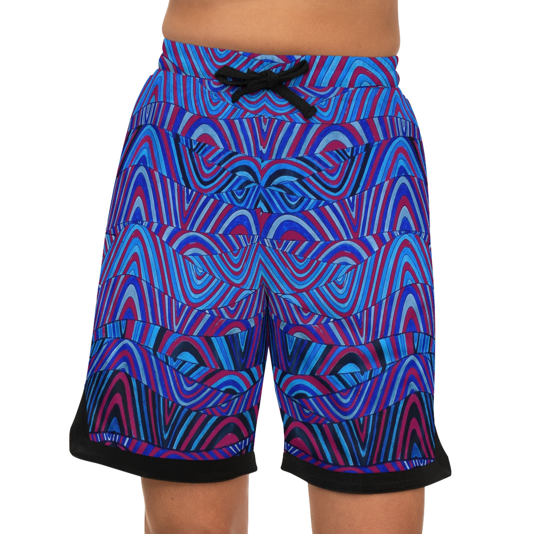 Orchid Sonic Basketball Rib Shorts (AOP)