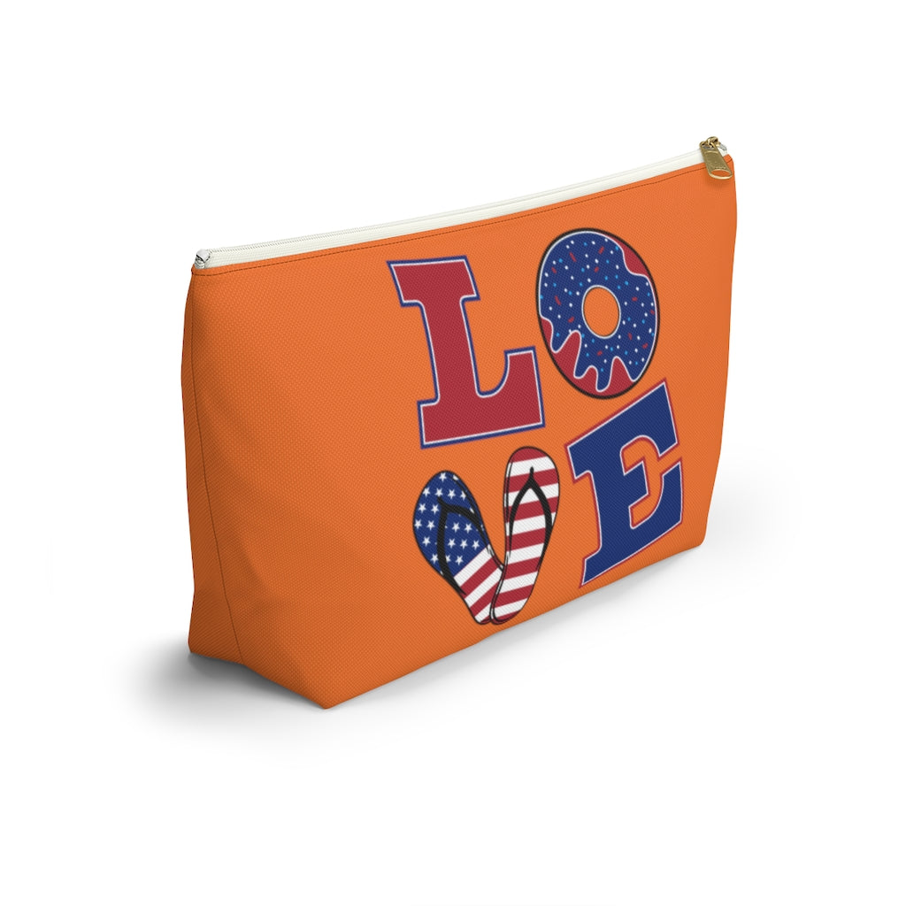 Love Orange Accessory Pouch