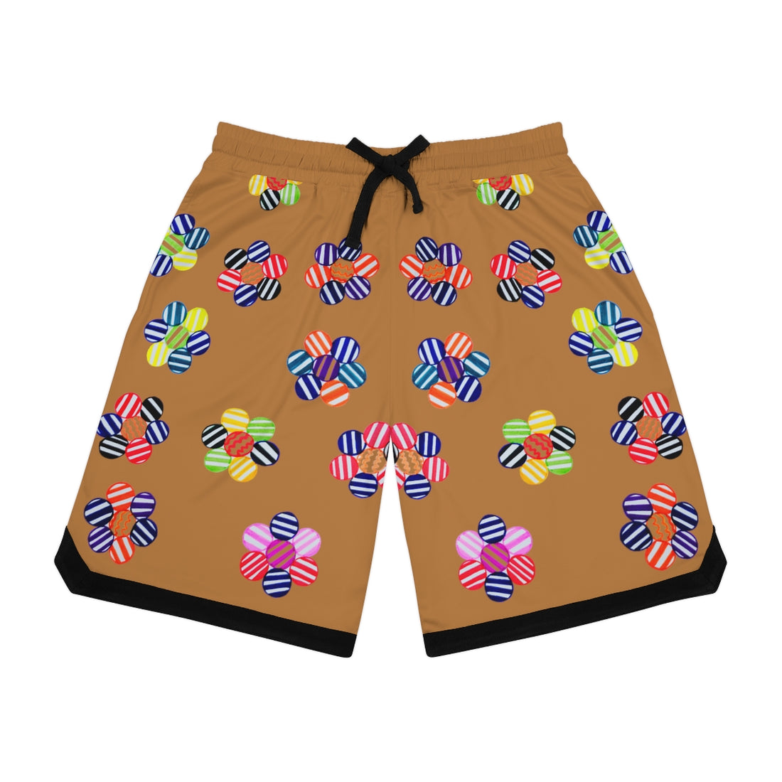 Tussock Geo Floral Basketball Rib Shorts (AOP)