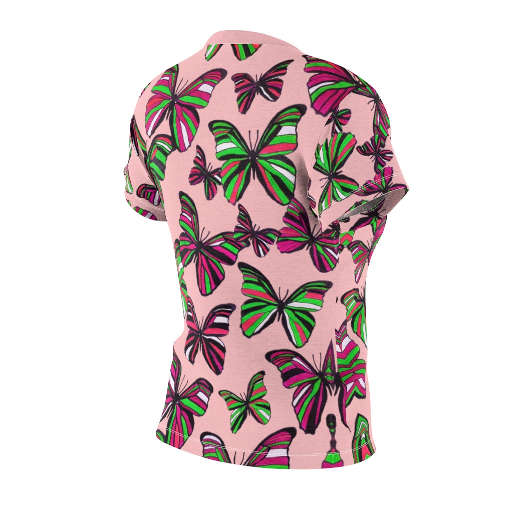 Butterflies AOP Blush T-shirt