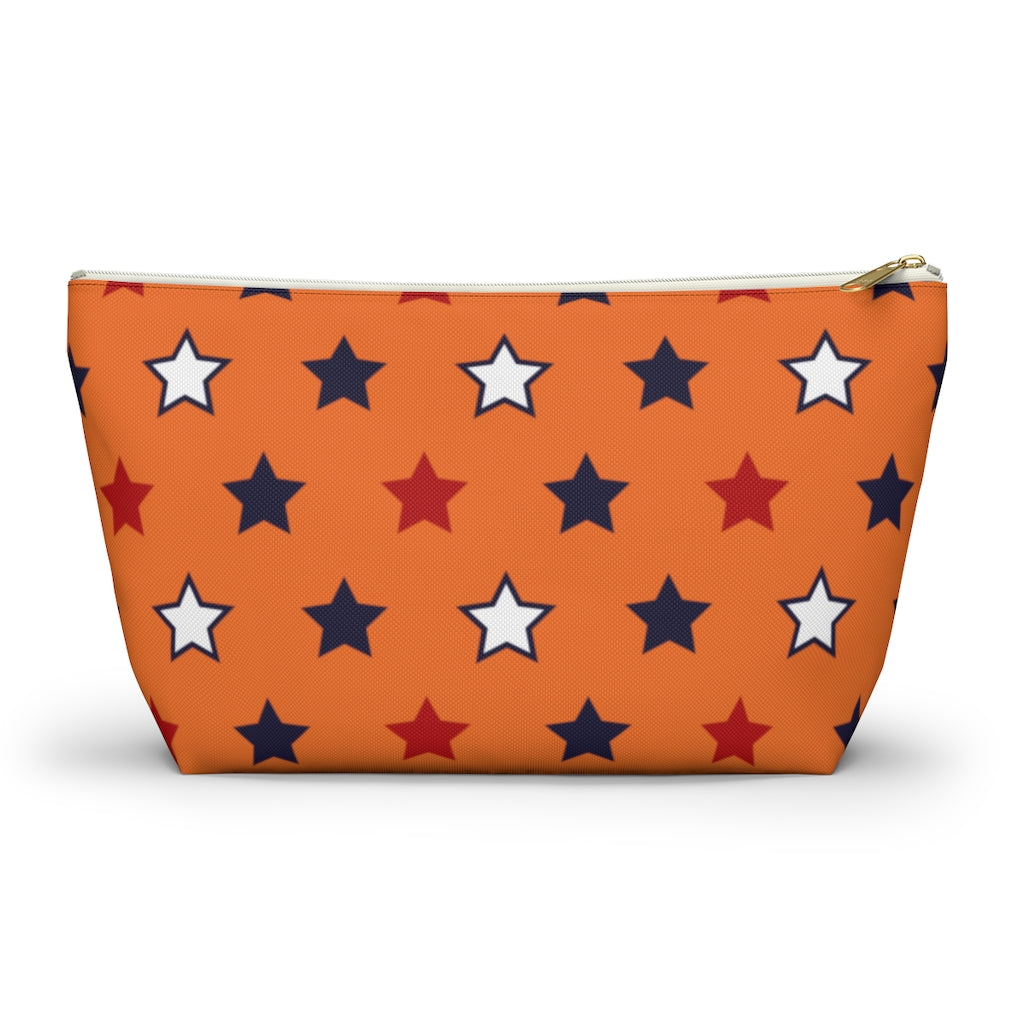 Starry Orange Accessory Pouch