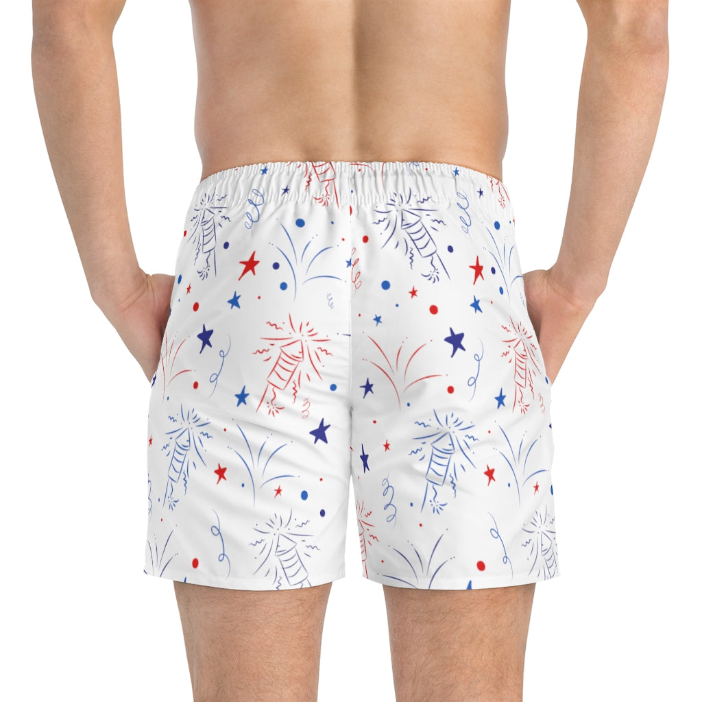 Men's Firecracker Swimming Trunks