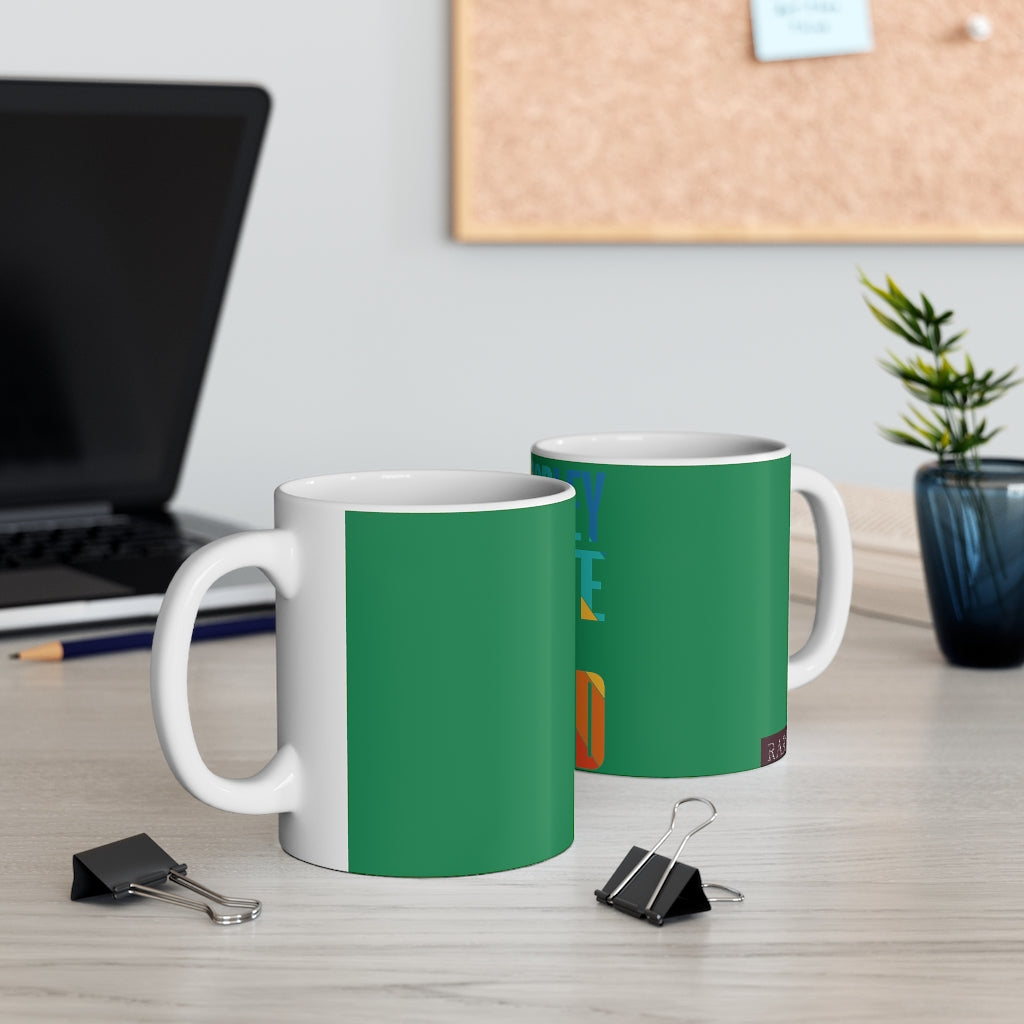 Marley Lawn Green Ceramic Mug 11oz