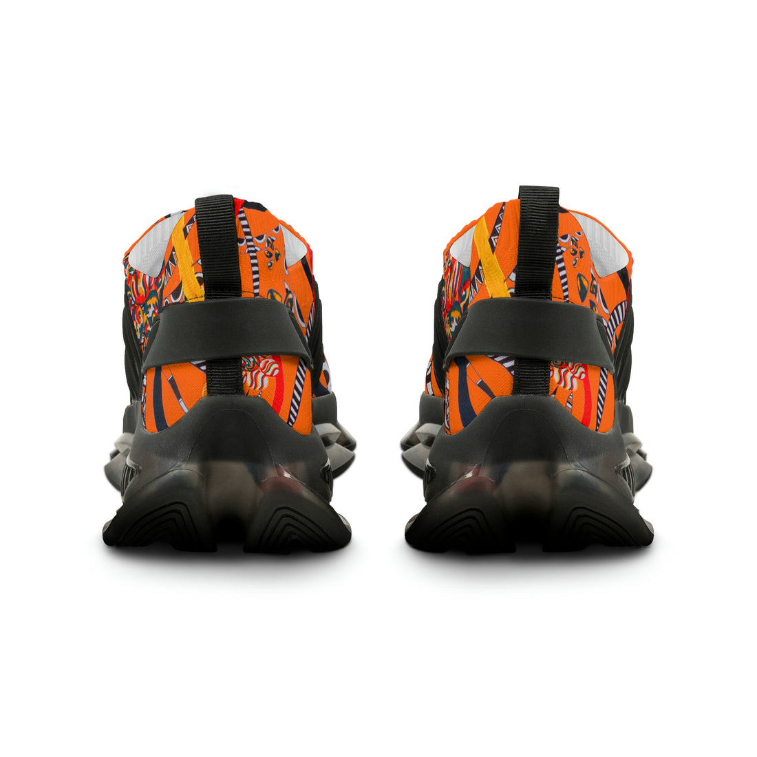 Orange Wildly Wicked OTT Men's Mesh Knit Sneakers