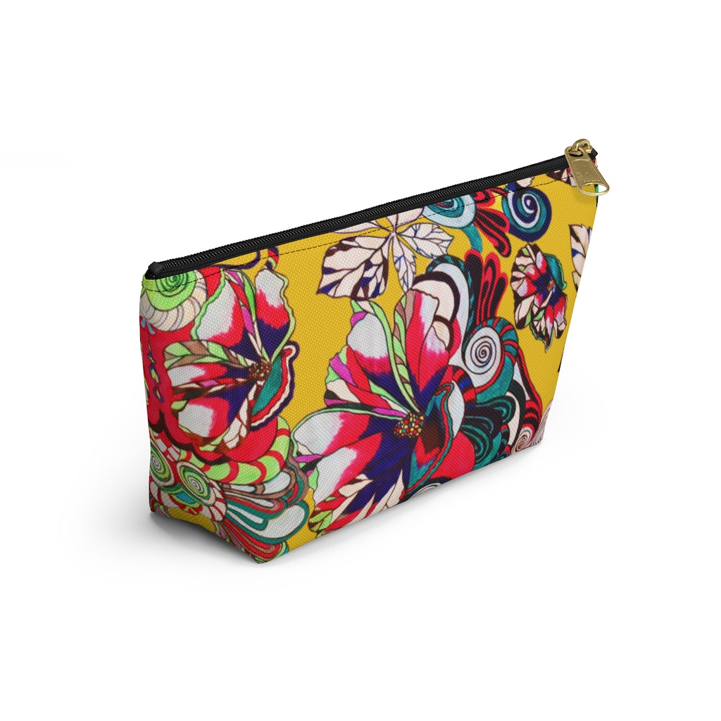Floral Pop Yellow Accessory Pouch