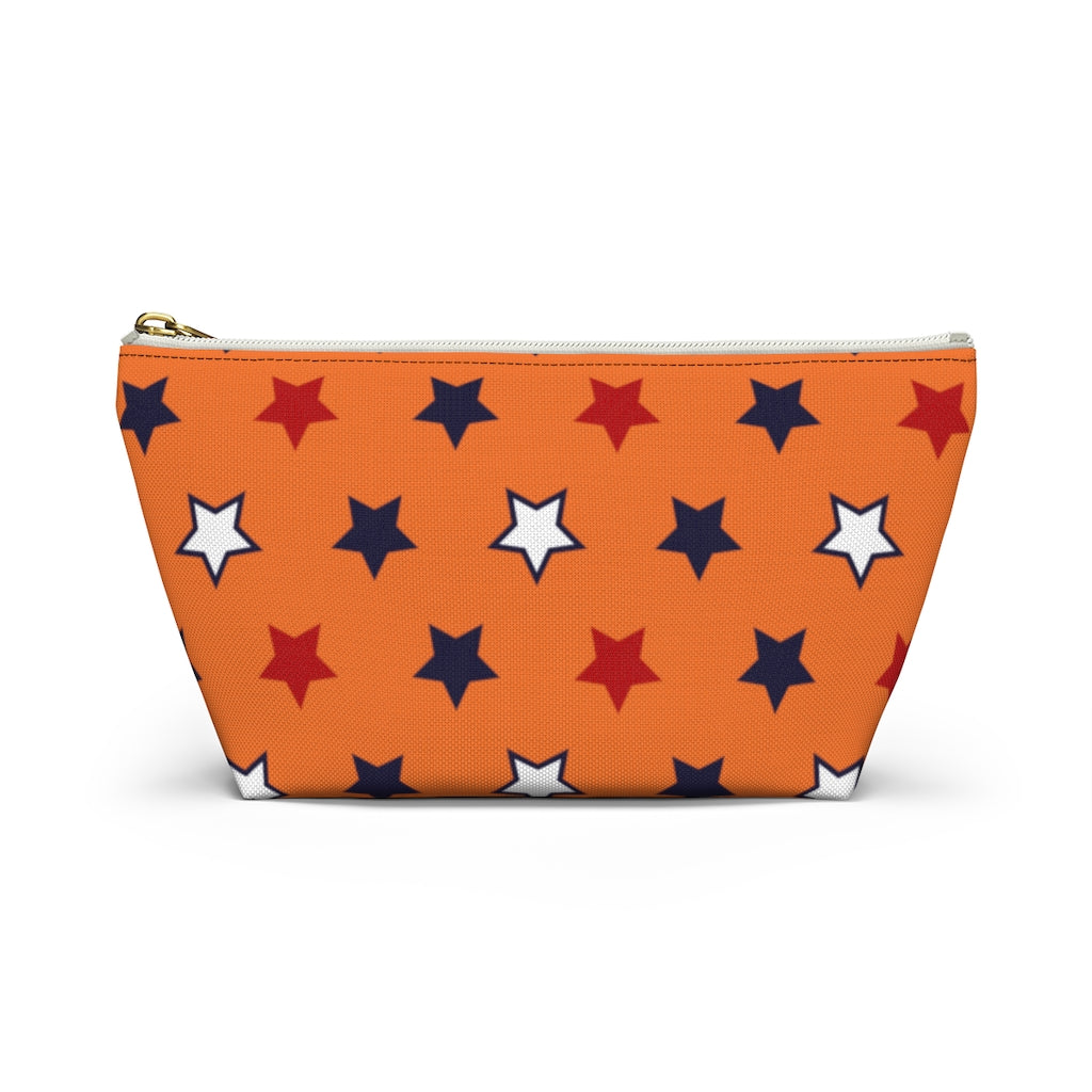 Starry Orange Accessory Pouch