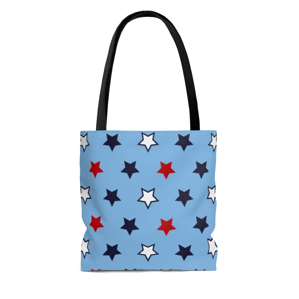 AOP Star Girl Blue Tote Bag
