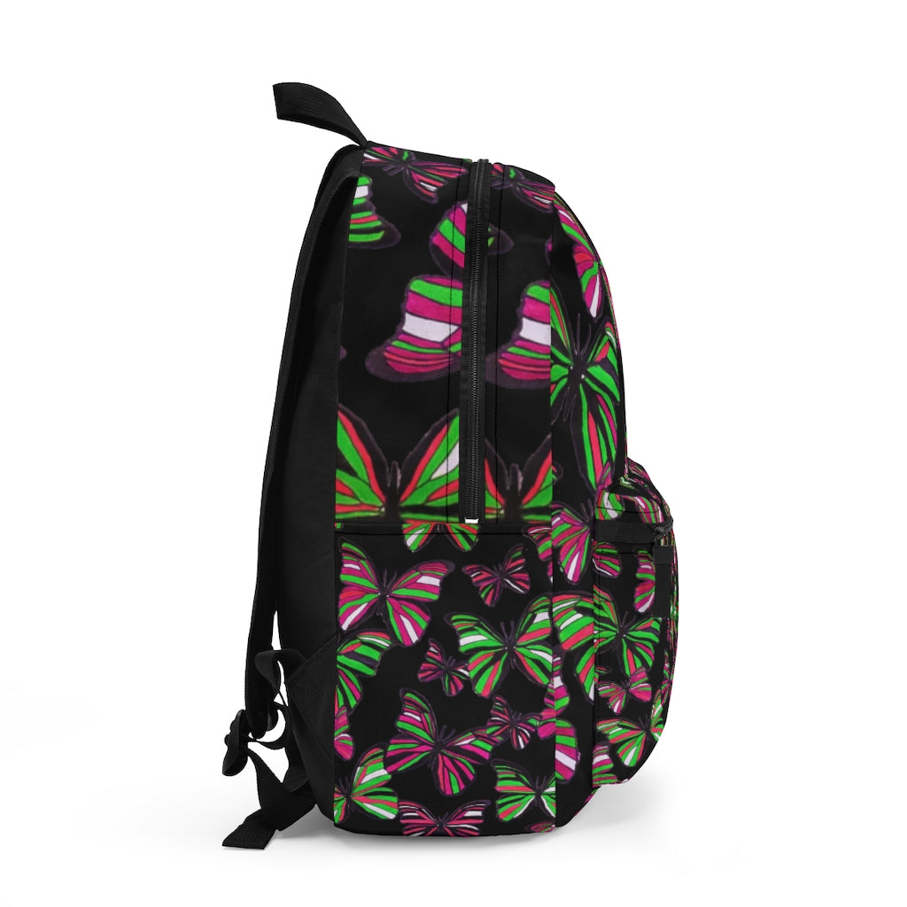 Butterflies Black Backpack