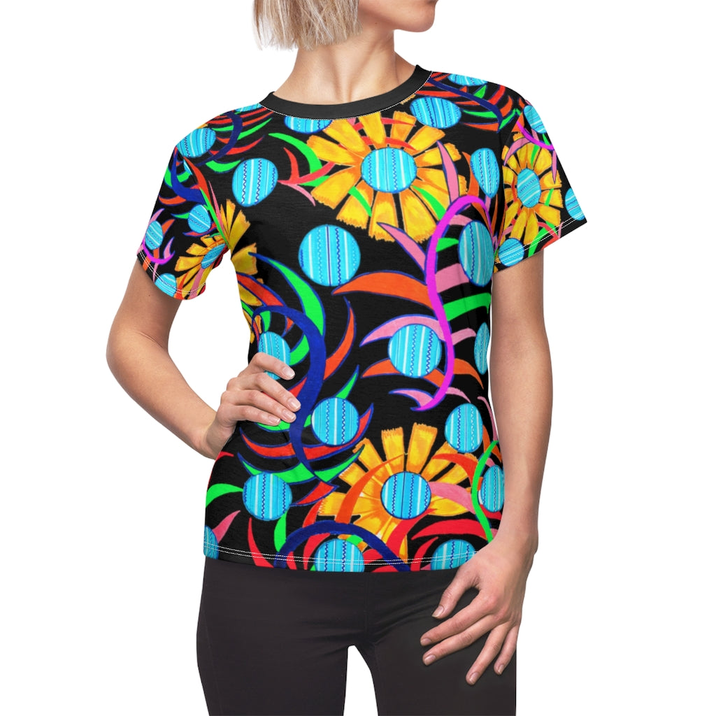 Sunflower AOP Black T-shirt