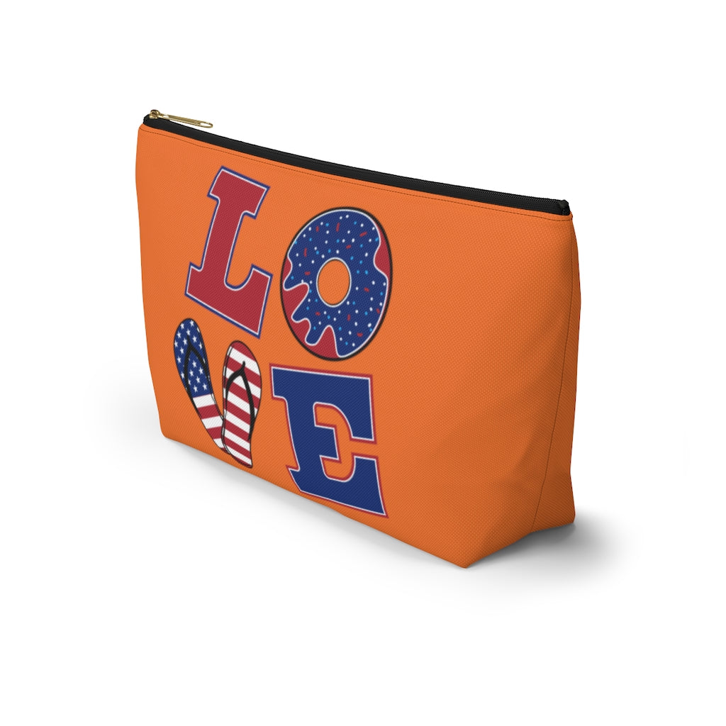 Love Orange Accessory Pouch
