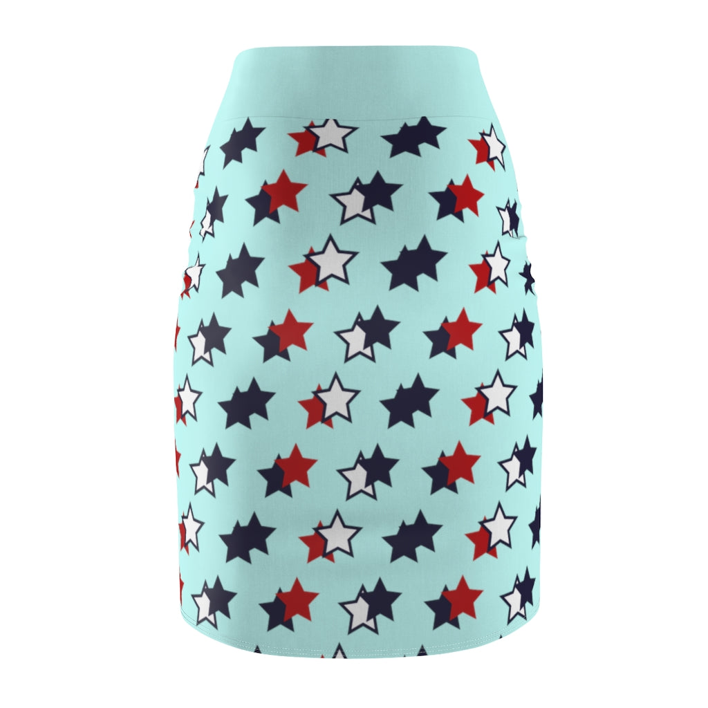 AOP Starry Icy Pencil Skirt