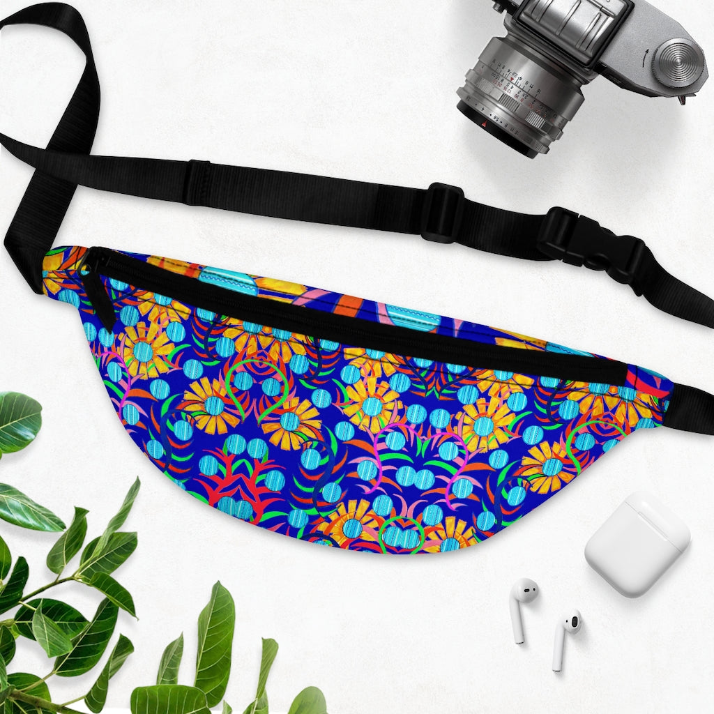 Sunflower Electric Blue Fanny Pack