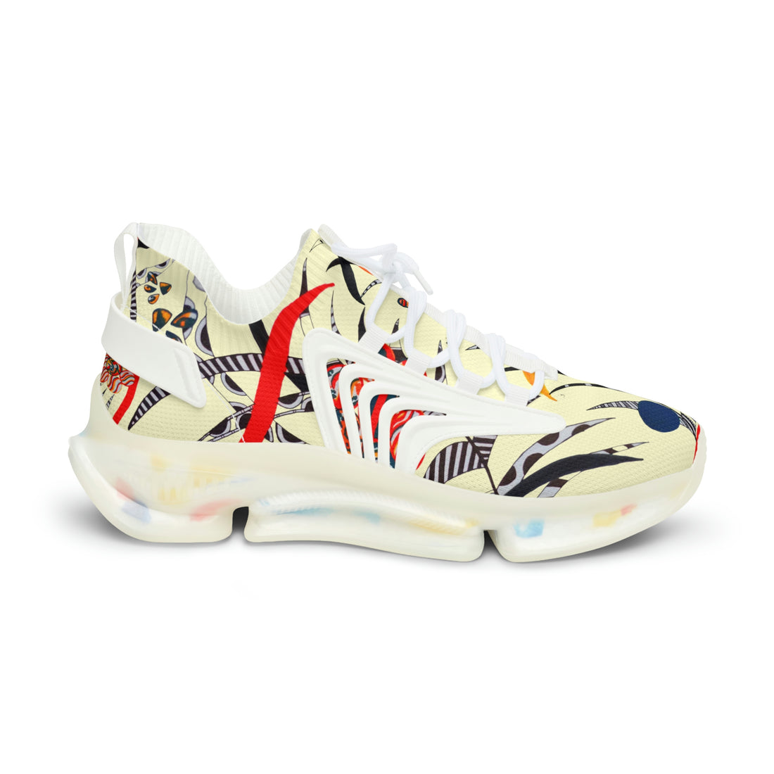 Cream Wildly Wicked OTT Men's Mesh Knit Sneakers