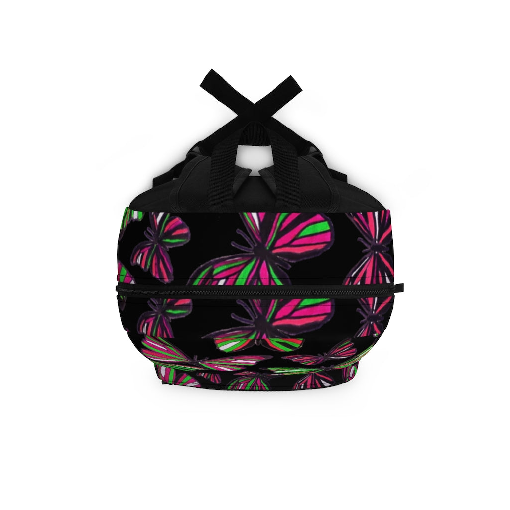 Butterflies Black Backpack