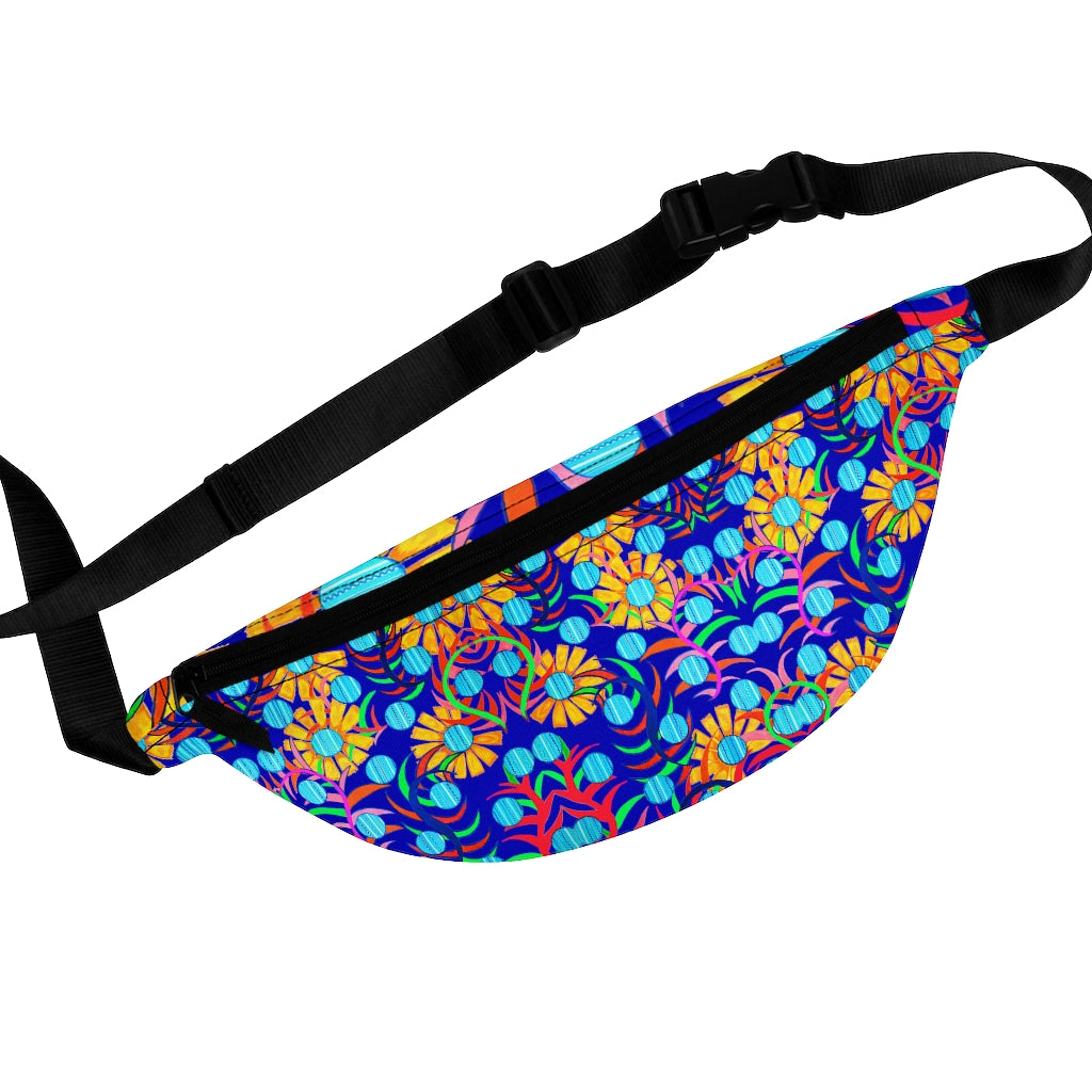 Sunflower Electric Blue Fanny Pack