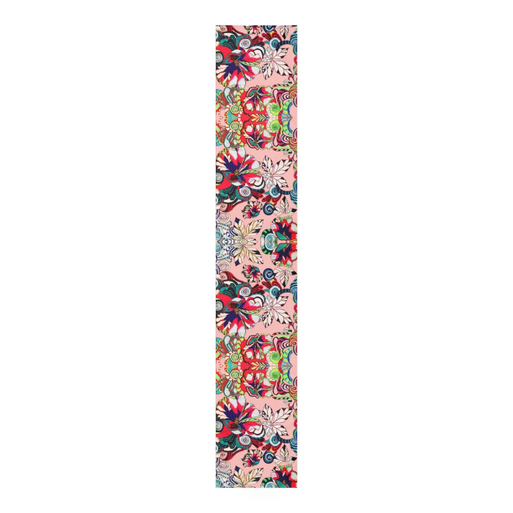 Artsy Floral Pop Blush Table Runner