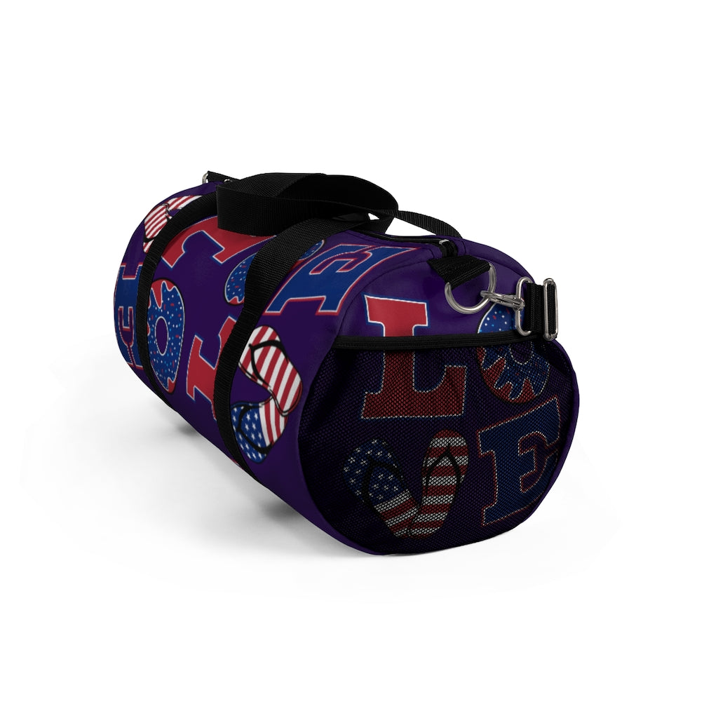 American Love Violet Duffel Bag