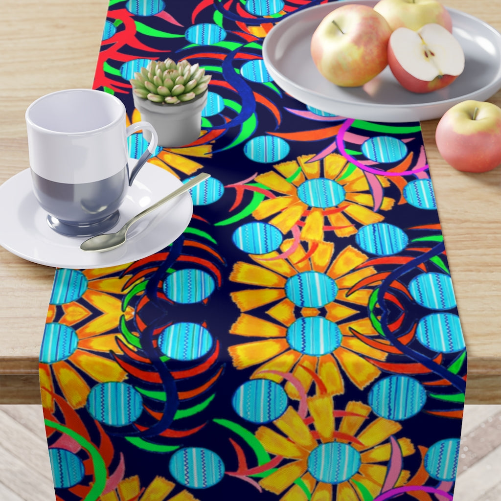 Sunflower Ink Table Runner