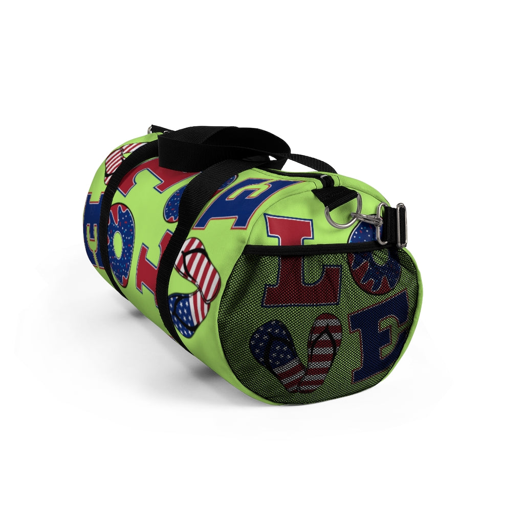 American Love Lime Duffel Bag