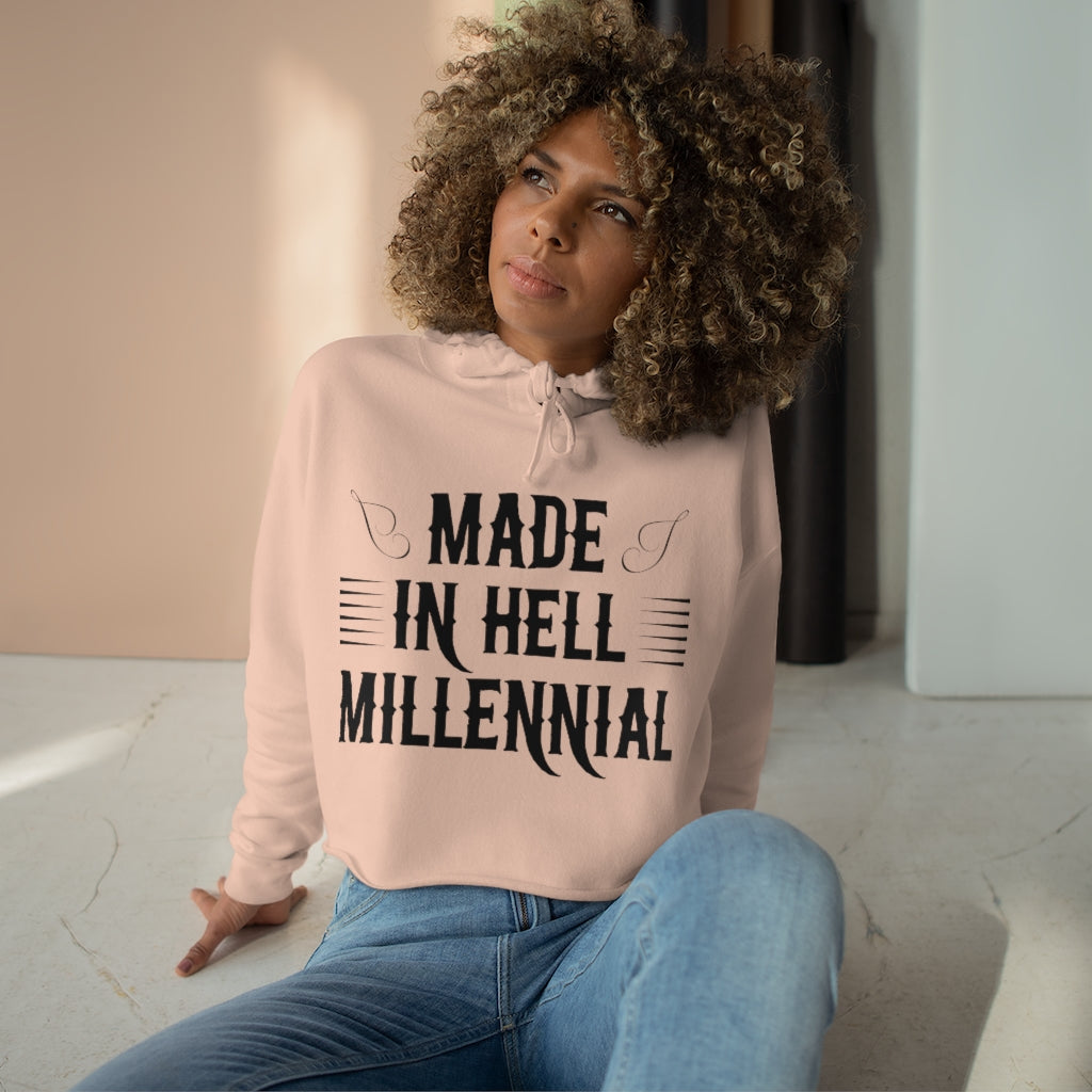 Women's Millennial Crop Hoodie