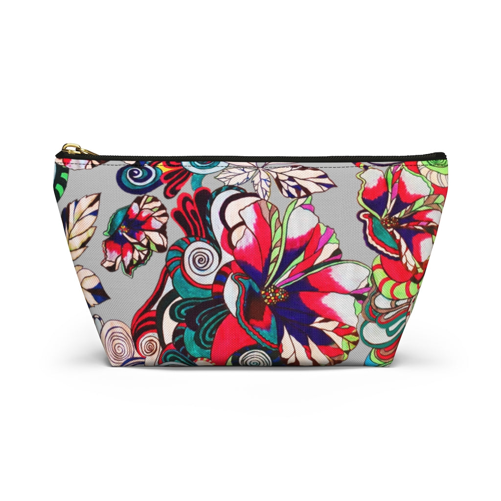 Floral Pop Slate Accessory Pouch