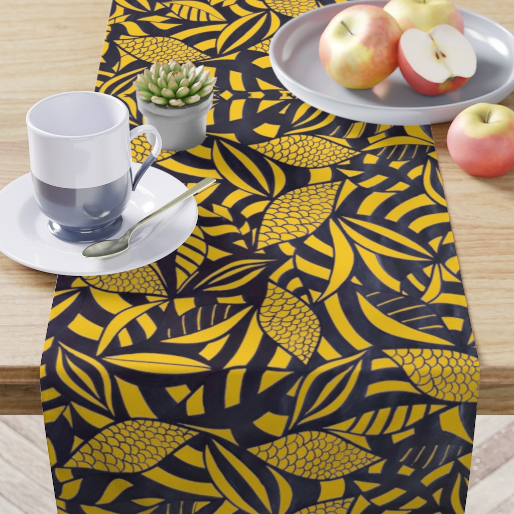 Tropical Yellow Table Runner