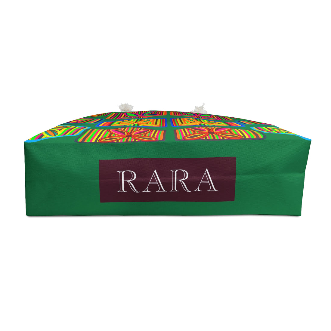 Dark Green Deco Print Weekender Tote Bag