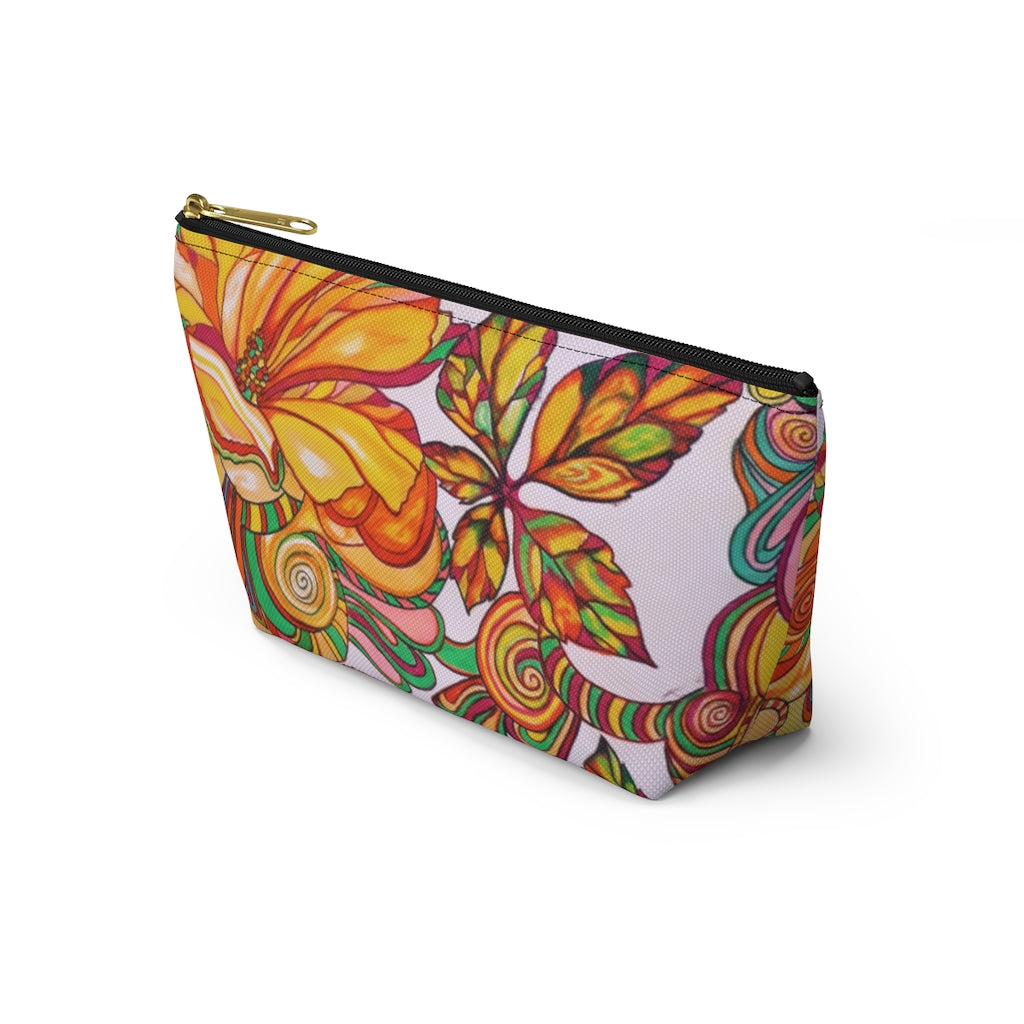 Artsy Floral Accessory Pouch