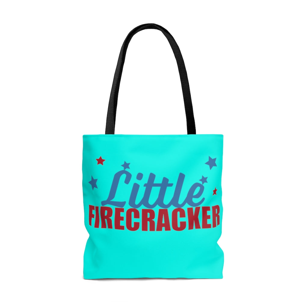 AOP Fire Cracker Cyan Tote Bag